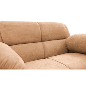 Sofá 2 Lugares Cama inBox Paris com 152cm de Largura e Revestido em Bouclé - Caramelo - 3