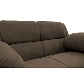 Sofá 2 Lugares Cama inBox Paris com 152cm de Largura e Revestido em Bouclé - SOFA 2 LUGARES CAMA INBOX PARIS 1,52M MARROM - 3