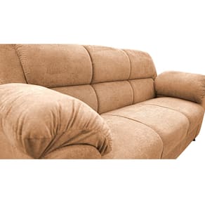 Sofá 3 Lugares Cama inBox Paris com 202cm de Largura e Revestido em Bouclé - Caramelo - 2