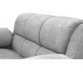 Sofá 3 Lugares Cama inBox Paris com 202cm de Largura e Revestido em Bouclé - Cinza Claro - 2