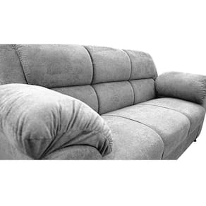 Sofá 3 Lugares Cama inBox Paris com 202cm de Largura e Revestido em Bouclé - Cinza Claro - 3