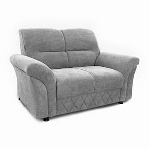 Sofá 2 Lugares Cama inBox Mourato com 140cm de Largura e Revestido em Bouclé