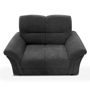 Sofá 2 Lugares Cama inBox Mourato com 140cm de Largura e Revestido em Bouclé