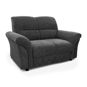Sofá 2 Lugares Cama inBox Mourato com 140cm de Largura e Revestido em Bouclé