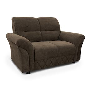 Sofá 2 Lugares Cama inBox Mourato com 140cm de Largura e Revestido em Bouclé