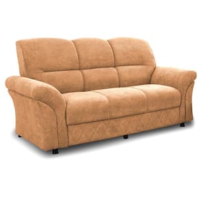 Sofá 3 Lugares Cama inBox Mourato com 187cm de Largura e Revestido em Bouclé