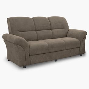 Sofá 3 Lugares Cama inBox Mourato com 187cm de Largura e Revestido em Bouclé