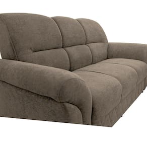 Sofá 3 Lugares Cama inBox Mourato com 187cm de Largura e Revestido em Bouclé