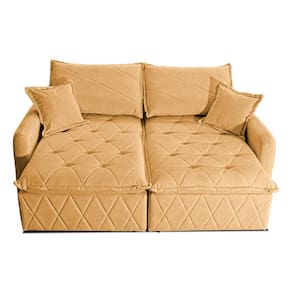 Sofá 3 Lugares Cama inBox Sublime Retrátil e Reclinável Revestido em Bouclé - 180cm de largura