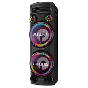 Torre de Som Aiwa T2W-02 com Bluetooth, Iluminação RGB e Entrada USB - 2300W RMS - Bivolt