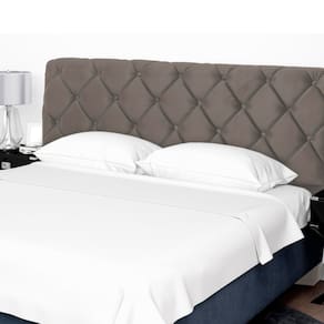 Cabeceira para Cama de Solteiro Hellen Denver com Revestimento Platinum - 90cm de largura