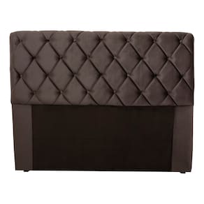 Cabeceira para Cama de Casal Hellen Denver com Revestimento Platinum - 140cm de largura - CAB P/ BOX 138 HELEN DENVER PLATINIUM MARROM - 2