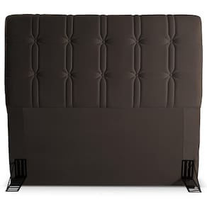 Cabeceira para Cama de Casal Hellen Zeus com Revestimento Platinum - 140cm de largura - CAB P/ BOX 138 HELLEN ZEUS PLATINIUM MARROM - 1