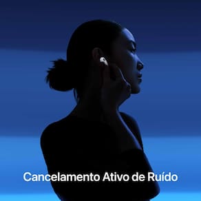 Apple AirPods 4 com Cancelamento Ativo de Ruído - Branco - 2