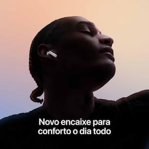 Apple AirPods 4 com Cancelamento Ativo de Ruído - Branco - 3