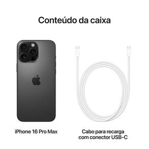 Apple iPhone 16 Pro Max 512GB - Titânio Preto