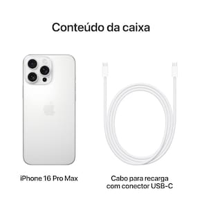 Apple iPhone 16 Pro Max 1TB - Titânio Branco