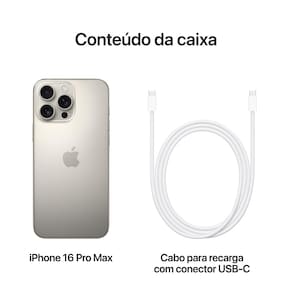 Apple iPhone 16 Pro Max 1TB - Titânio natural