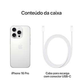 Apple iPhone 16 Pro 1TB - Titânio Branco
