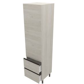 Paneleiro Bartira Cristal com 1 Porta, 2 Gavetões e 4 Prateleiras – 60cm de largura