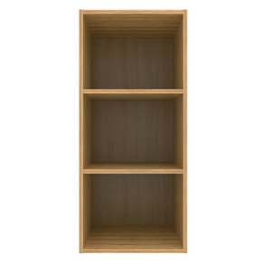 Armário Aéreo Bartira Cristal com 1 Porta, 2 Prateleiras e 40cm de largura - Lâmina Mel/Azul Royal - 2