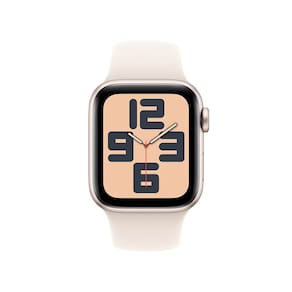Apple Watch SE GPS, Caixa Estelar de Alumínio – 40 mm e Pulseira Esportiva Estelar – P/M