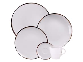 Aparelho de Jantar 20 peças Tramontina Canyon Porcelana Marmorizada