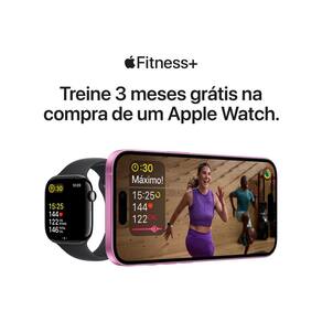 Apple Watch Series 10 GPS + Cellular, Caixa Prateada de Alumínio – 46 mm e Pulseira loop esportiva Nuvem Azul