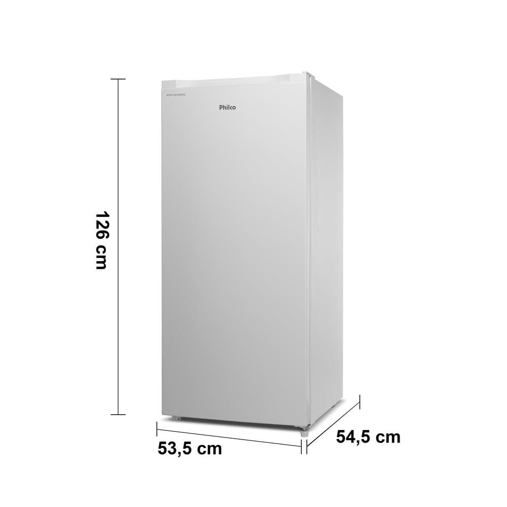 Freezer Vertical Philco PFV165B com 1 Porta Reversível Branco