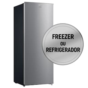 Freezer Vertical Philco PFV205I com 1 Porta Reversível Inox – 201 litros