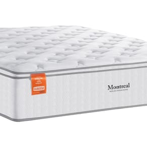 Colchão Queen Size Inducol Montreal com Europillow e Revestimento em Tecido Malha 28x158x198cm - Branco