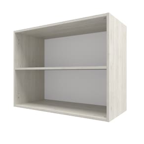 Armário Aéreo Bartira Rubi com 2 Portas, 1 Prateleira e 80cm de Largura - Freixo/Preto Poah - ARM 2 PTS BART RUBI FREIXO/PRETO POAH - 1