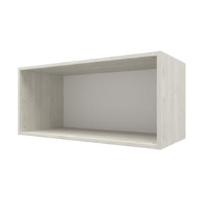 Armário Aéreo para Geladeira Bartira Rubi com 1 Porta e 80cm de Largura – Freixo/Preto Poah - ARM GELADEIRA BART RUBI FREIXO/PRETO POAH - 2