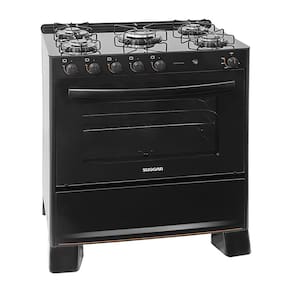 Fogão de Piso Suggar 5 Bocas com Mesa de Vidro Cook Glass Preto FGVCG510PT – Bivolt - FG 5B PISO SUGGAR COOK GLASS BIV PRETO. - 1