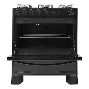 Fogão de Piso Suggar 5 Bocas com Mesa de Vidro Cook Glass Preto FGVCG510PT – Bivolt - FG 5B PISO SUGGAR COOK GLASS BIV PRETO. - 2