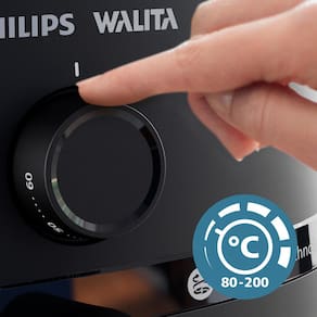 Fritadeira Elétrica Air Fryer Philips Walita Série 1000 XL NA130 Sem Óleo 1700W 6,2L – Preta