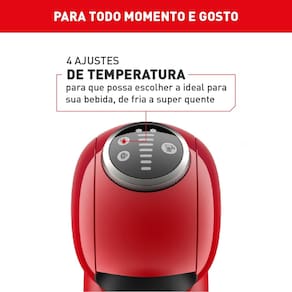 Máquina de Café Arno Nescafé Dolce Gusto Genio S Plus DGS3 Multi bebidas, Digital e Automática – Vermelha