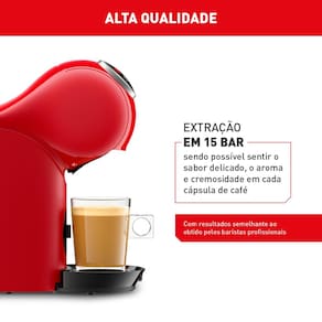 Máquina de Café Arno Nescafé Dolce Gusto Genio S Plus DGS3 Multi bebidas, Digital e Automática – Vermelha