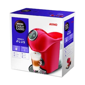 Máquina de Café Arno Nescafé Dolce Gusto Genio S Plus DGS3 Multi bebidas, Digital e Automática – Vermelha