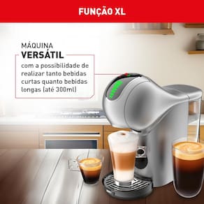 Máquina de Café Arno Nescafé Dolce Gusto Genio S Touch DGS4 Multi bebidas, Digital e Automática – Prata