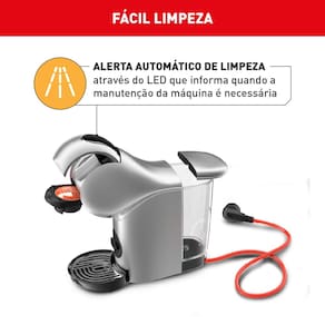 Máquina de Café Arno Nescafé Dolce Gusto Genio S Touch DGS4 Multi bebidas, Digital e Automática – Prata
