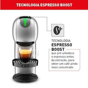 Máquina de Café Arno Nescafé Dolce Gusto Genio S Touch DGS4 Multi bebidas, Digital e Automática – Prata