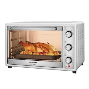 Forno Elétrico Mondial Line Grand Family II FR-52-W com 52 Litros – Branco/Inox