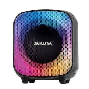 Caixa de Som Partybox Aiwa PB-07 com Bluetooth, Iluminação RGB, Entrada USB, Entrada para Cabo Auxiliar e Entrada para Micro SD - 100W RMS - Bivolt