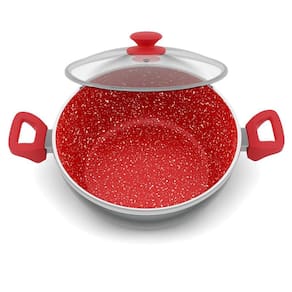 Panela Philco PPN24A com Tampa de Vidro e Revestimento Antiaderente Redstone 24cm - Cinza e Vermelha - PAN REVEST REDSTONE TAMPA VIDRO PPN24A 4,6L PHILCO - 3