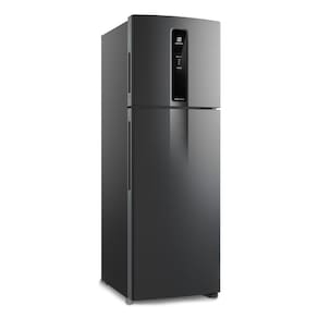 Geladeira Electrolux Frost Free Inverter 390L IF43B Duplex Efficient com AutoSense e Painel Digital - Black Inox Look