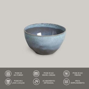 Conjunto de Bowls Orgânicos Breeze Porto Brasil em Stoneware 558ml – 6 Peças - 2
