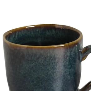 Conjunto de Canecas Porto Brasil Orgânico Oceano em Stoneware Azul 273 ml - 4 Peças - 2