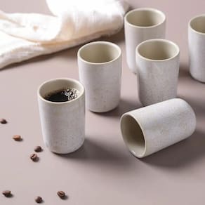 Conjunto de Copos Porto Brasil Neo Stoneware Latte 110ml - 4 Peças - 1