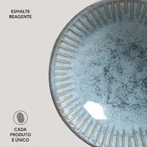 Conjunto de Cumbucas Porto Brasil Linhas Breeze Azul 6 Peças - 370 ml - 2